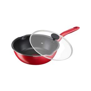 Tefal 特福 美食家系列 多用型不沾深平底鍋+玻璃蓋, 24cm, 1組