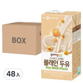 gomgom 原味豆漿, 190ml, 48入