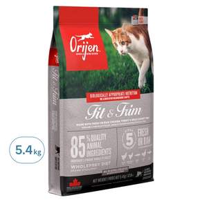 Orijen 歐睿健 全齡無穀鮮肉貓糧 鮮雞室內貓, 5.4kg, 1袋