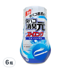 小林製藥 室內芳香消臭元 消除菸味 淺藍, 400ml, 6瓶