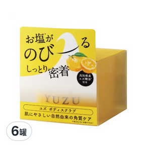 DAILY AROMA JAPAN 柚子精油身體角質磨砂膏, 300g, 6罐