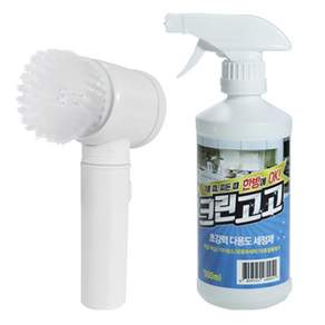 Cleangogo Clean Go Go 多功能電動浴室刷+泡泡清潔劑 500ml, 1套