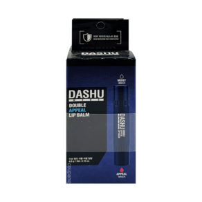 DASHU 男士專用雙倍鍾情潤色護唇膏 4.8g*2支入, 無色+草莓味, 1盒