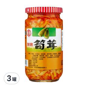 金蘭 鮮嫩筍茸, 350g, 3罐