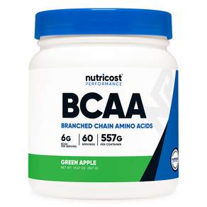 Nutricost BCAA 保健品青蘋果, 557g, 1罐