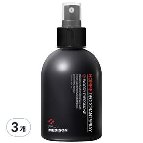 PAUL MEDISON 男士除臭噴霧 木質香, 200ml, 3個