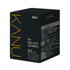 KANU 哥倫比亞中焙含糖美式咖啡, 2.9g, 30條, 1盒