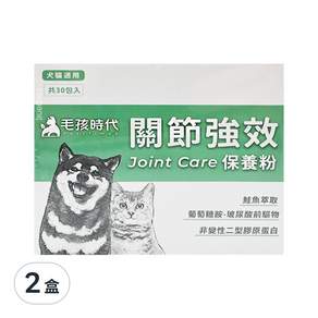 PetsTimes 毛孩時代 關節強效保健粉 犬貓適用, 2g, 30包, 2盒