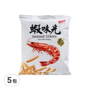 裕榮食品 蝦味先 原味, 60g, 5包