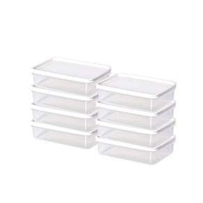cimelax 冰箱白色收納盒 600ml, 1組, 8入