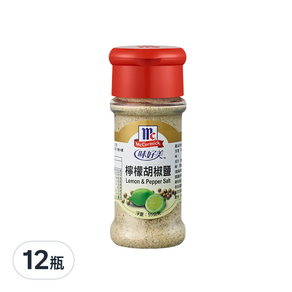 McCormick 味好美 調味料 檸檬胡椒鹽, 55g, 12瓶