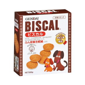 GENDAI 現代製藥 BISCAL 犬用 必吃客消臭餅乾, 300g, 1盒