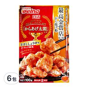 Nisshin Seifun 日清製粉 炸物製粉 香蒜醬油味, 100g, 6包