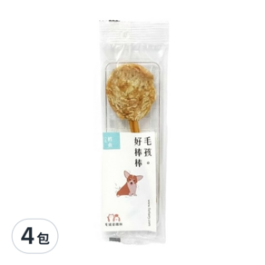 毛孩食務所 毛孩好棒棒, 鱈魚口味, 20g, 4包