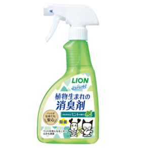 LION 獅王 寵物專用長效植物性除菌消臭噴霧 薄荷香, 400ml, 1瓶