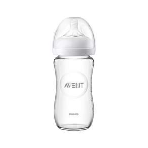 PHILIPS AVENT 新安怡 親乳感玻璃防脹氣奶瓶 0歲以上, 240ml, 1個