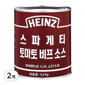 HEINZ 亨氏 番茄牛肉義大利麵醬, 3kg, 2個