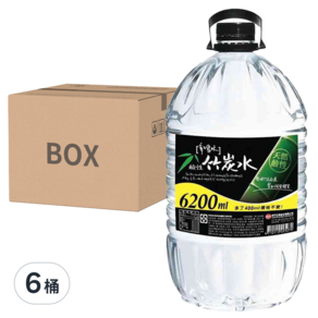 多喝水 鹼性竹炭水, 6200ml, 6桶