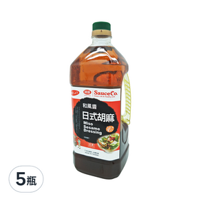 味榮 日式胡麻味噌和風醬, 1.5L, 5瓶