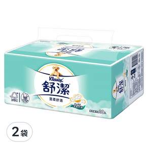 Kleenex 舒潔 雲柔舒適抽取衛生紙 100張, 10包, 2袋