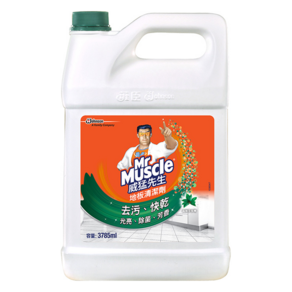 Mr Muscle 威猛先生 地板清潔劑 森林芬多精, 3785ml, 1桶