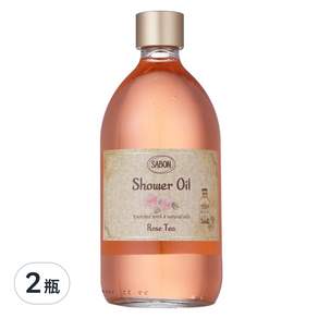 SABON 國際航空版 玫瑰茶語沐浴油, 500ml, 2瓶