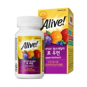 Alive 女性綜合維他命錠, 80顆, 1罐