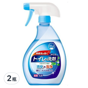 第一石鹼 馬桶清潔噴霧泡 除臭抑菌, 薄荷香, 380ml, 2瓶