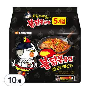 SAMYANG 三養 火辣雞肉風味鐵板炒麵, 10包