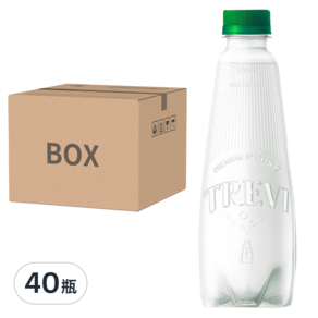 LOTTE 樂天 TREVI Sparking water 無標籤氣泡飲 原味, 350ml, 40瓶