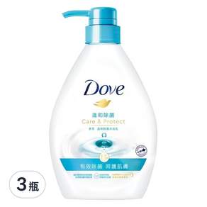 Dove 多芬 溫和除菌沐浴乳, 1000ml, 3瓶