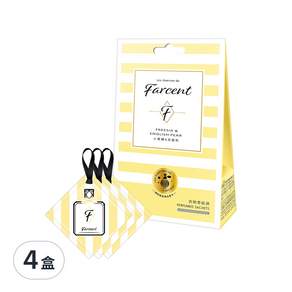 Farcent 香水 香水衣物香氛袋 小蒼蘭&英國梨 3袋, 30g, 4盒