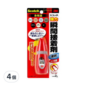 3M Scotch 多用途瞬間膠接著劑 7004T, 4個