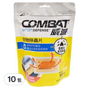 COMBAT 威滅 除蟲片 抽屜用 柑橘 10入, 10包