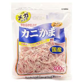 藤澤 犬貓用蟹肉香絲 寵物零食, 海鮮, 400g, 1包