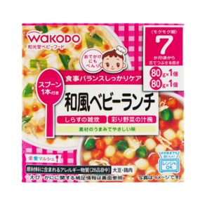 WAKODO 和光堂 和風嬰兒午餐 7個月以上 2入, 160g, 1盒