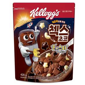 Kellogg's 家樂氏 巧克力格格脆+月亮星星造型麥片, 420g, 1包