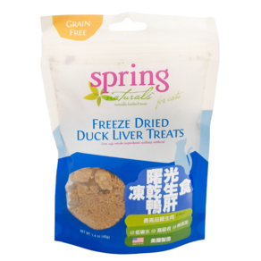 spring 曙光 無穀凍乾生食點心 貓用, 鴨肝, 40g, 1包