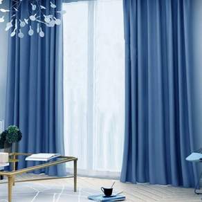 抗UV加厚遮光窗簾, 皇室藍色, 1組