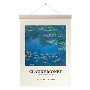 ART NOU VEAU 2023 Claude Monet Myeonghwa Wall日曆A3, 混合顏色, 1個