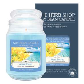 THE HERB SHOP 大豆香氛蠟燭 567g, 水之秘密, 1個