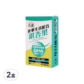 OKURA 大藏 銀杏果+藻油DHA 複方膠囊食品, 40顆, 2盒