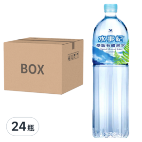 統一 水事紀 麥飯石礦泉水, 1.5L, 24瓶