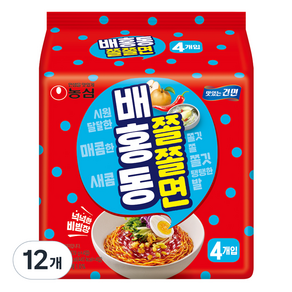 NONGSHIM 農心 梨紅冬勁道冷拌麵, 12包