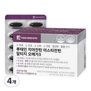 DAEWOONG LIFE SCIENCE 葉黃素 玉米黃素 蝦紅素 Altige Omega 3, 800mg, 4盒