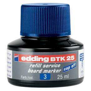 edding 畫板記號筆筆芯墨水 BTK25 水性, 藍色, 1 個