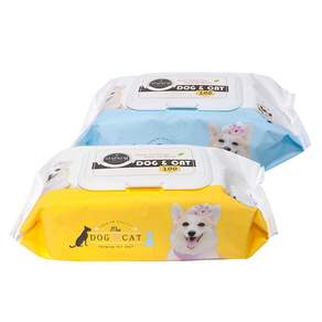 Jayeon Cheoreom 寵物專用掀蓋式濕紙巾, 100張, 2入