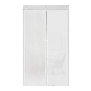 ALTTEURI 防風塑膠透明門簾+雙面膠帶, 白色的