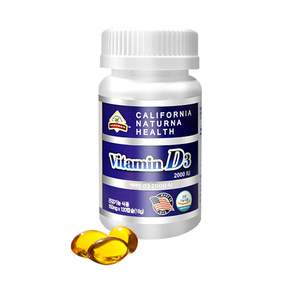 CALIFORNIA NATURNA HEALTH 維他命D3 2000IU軟膠囊, 1罐, 18g