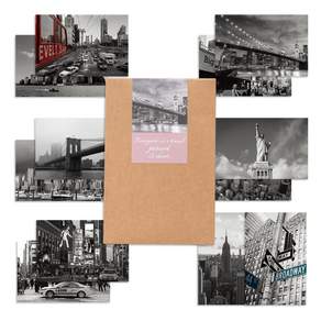 walgadaks 旅行系列紐約風景明信片 第3版 12入, 混色, 1組